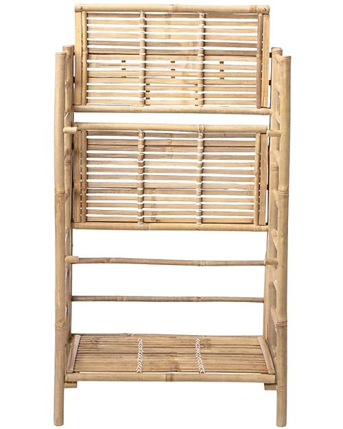 Bloomingville Libreria in Bambù Ripiegabile - Natural - 66x37x105 cm Librerie Montessoriane