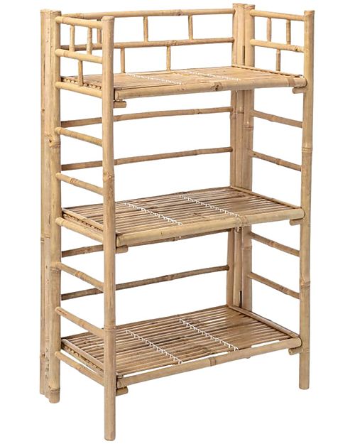 Bloomingville Libreria in Bambù Ripiegabile - Natural - 66x37x105 cm Librerie Montessoriane