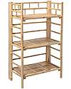 Bloomingville Libreria in Bambù Ripiegabile - Natural - 66x37x105 cm Librerie Montessoriane