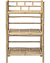 Bloomingville Libreria in Bambù Ripiegabile - Natural - 66x37x105 cm Librerie Montessoriane