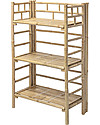 Bloomingville Libreria in Bambù Ripiegabile - Natural - 66x37x105 cm Librerie Montessoriane