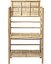 Bloomingville Libreria in Bambù Ripiegabile - Natural - 66x37x105 cm Librerie Montessoriane