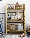 Bloomingville Libreria in Bambù Ripiegabile - Natural - 66x37x105 cm Librerie Montessoriane