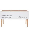 Bloomingville Libreria Orizzontale in Legno - Bianco - 90x30x50 cm Librerie Montessoriane