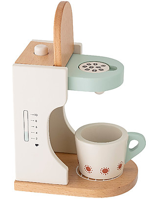 Bloomingville Macchina del Caffè Giocattolo in Legno Cucine Giocattolo e Cibo Finto