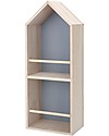 Bloomingville Mensole da Parete in Legno, Casetta Grigia - 30x16x80 cm Mensole