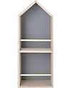 Bloomingville Mensole da Parete in Legno, Casetta Grigia - 30x16x80 cm Mensole