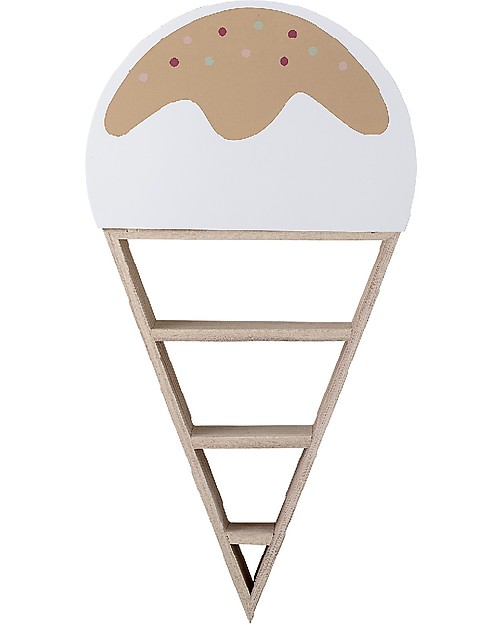 Bloomingville Mensole da Parete in Legno - Gelato Natural - 26x50x9 cm Mensole