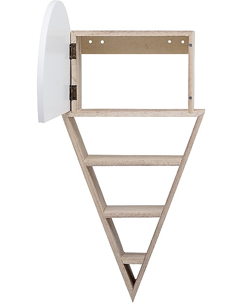 Bloomingville Mensole da Parete in Legno - Gelato Natural - 26x50x9 cm Mensole