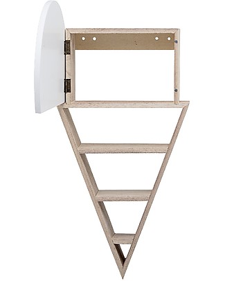 Bloomingville Mensole da Parete in Legno - Gelato Natural - 26x50x9 cm Mensole