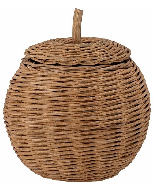 Bloomingville Mini Cestino Portatutto con Coperchio - Marrone - in Fibra di Rattan Cestini in Vimini