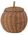 Bloomingville Mini Cestino Portatutto con Coperchio - Marrone - in Fibra di Rattan Cestini in Vimini