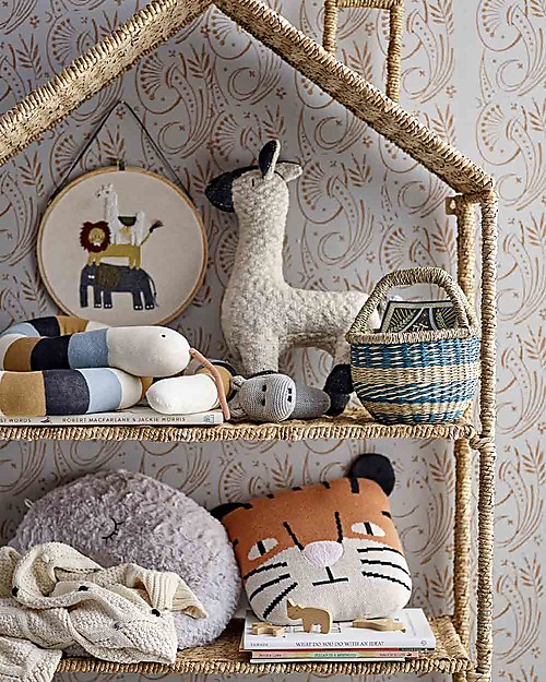 Bloomingville Peluche Gigante Multi-Color in Cotone - Sebastia - Lungo 200 cm! Peluche