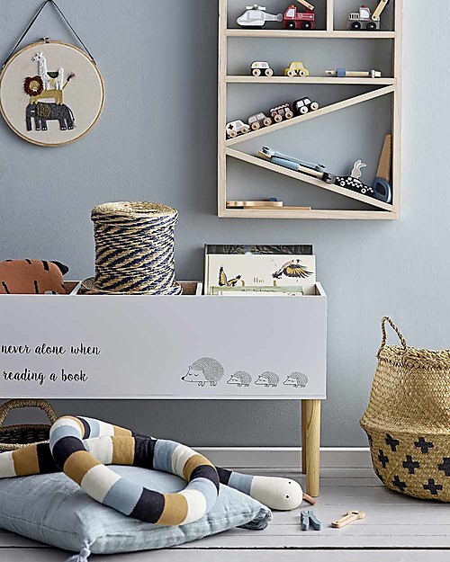 Bloomingville Peluche Gigante Multi-Color in Cotone - Sebastia - Lungo 200 cm! Peluche