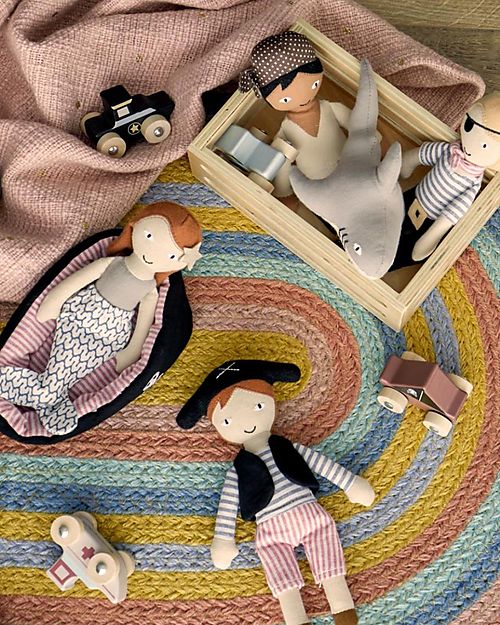 Bloomingville Peluche Mio - Cotone Multicolore Peluche