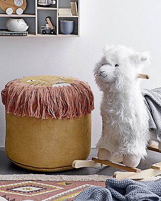 Bloomingville Pouf Leone, 43x43 cm - Cotone Sedie