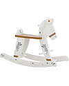 Bloomingville Ruddy Cavallo a Dondolo - Bianco - Legno MDF Cavalcabili