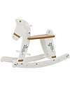 Bloomingville Ruddy Cavallo a Dondolo - Bianco - Legno MDF Cavalcabili