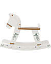 Bloomingville Ruddy Cavallo a Dondolo - Bianco - Legno MDF Cavalcabili