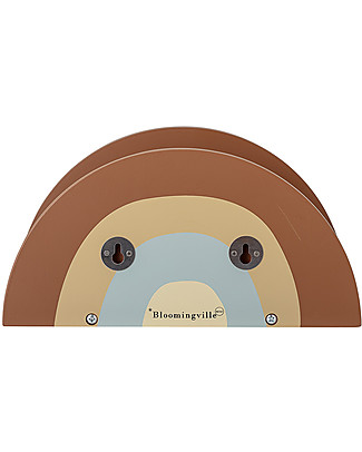 Bloomingville Scaffale Portalibri Dave - Arcobaleno - Marrone - Legno MDF Mensole