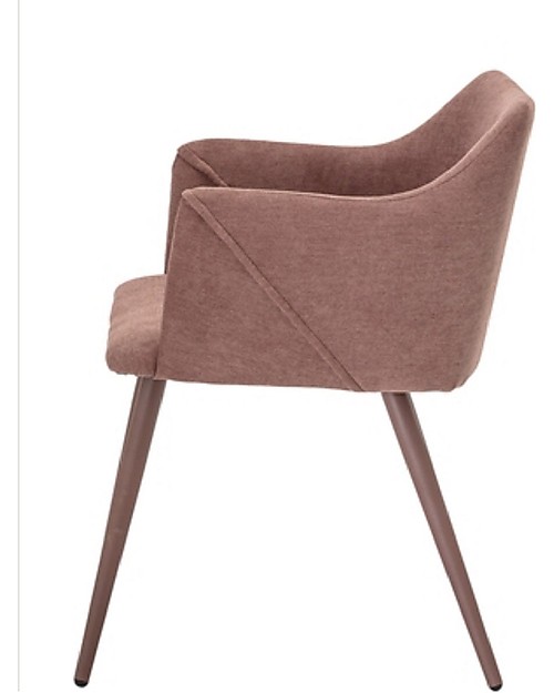 Bloomingville Sedia Imbottita con Braccioli Volo, Rosa  - 53x75x56 cm Sedie