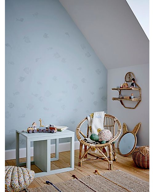 Bloomingville Sedia Multifunzionale Nan - Verde - Legno di Rovere Sedie