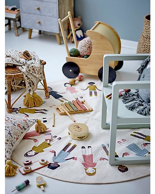 Bloomingville Sedia Multifunzionale Nan - Verde - Legno di Rovere Sedie