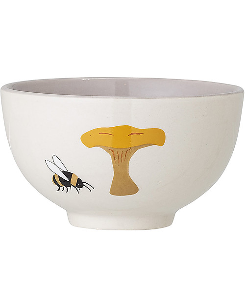 Bloomingville Set 3 ciotole - Stampe di Fiori - Ceramica Gres - 3 Pezzi Bicchieri