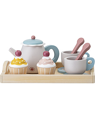 Bloomingville Set da Tè, Multicolor - 8 Pezzi Cucine Giocattolo