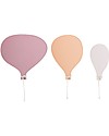 Bloomingville Set di Tre Ganci Appendiabiti, Palloncino Rosa - MDF Appendiabiti