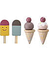 Bloomingville Set Gelati Multicolor - 5 Pezzi Cibo Giocattolo