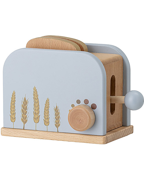 Bloomingville Set Gioco Colazione Adda - Blu - Legno di Faggio - 7 Pezzi Cucine Giocattolo