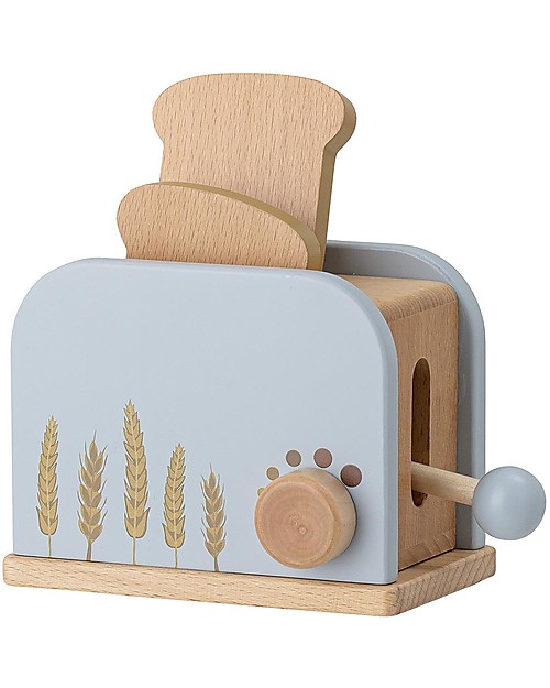 Bloomingville Set Gioco Colazione Adda - Blu - Legno di Faggio - 7 Pezzi Cucine Giocattolo