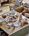 Bloomingville Set Gioco Colazione Adda - Blu - Legno di Faggio - 7 Pezzi Cucine Giocattolo