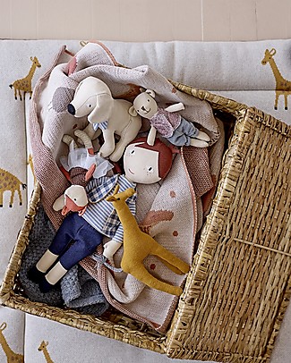 Bloomingville Set Mini Peluche in Cotone - Adatto fin dalla nascita - Comprende 6 dolcissimi animali! Peluche