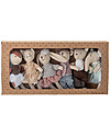 Bloomingville Set Mini Peluche in Cotone - Adatto fin dalla nascita - Comprende 6 dolcissimi animali! Peluche