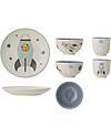 Bloomingville Set Pappa Spazio - Comprende Piatto + Scodella + Bicchiere Set Pappa