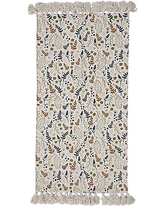 Bloomingville Tappeto con Nappe Filipa - Fiori - Nature - 100% Cotone Tappeti Arredo