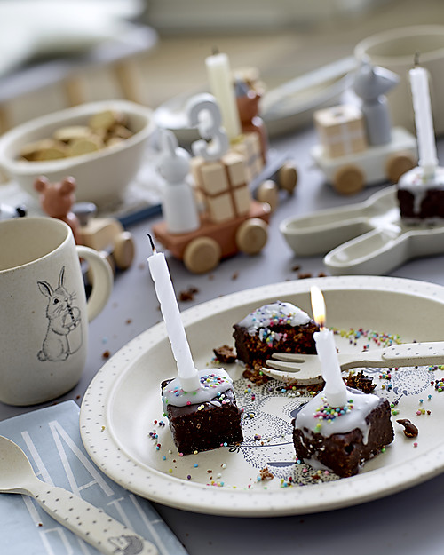 Bloomingville Trenino per il Compleanno, 5 Vagoni di Regali - MDF Macchine e Trenini  in Legno