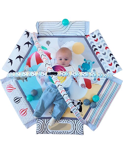 Bo Jungle 2 in 1 Palestrina Sensoriale e Piscina di Palline - Midnight Expedition - Multiattività Palestrine