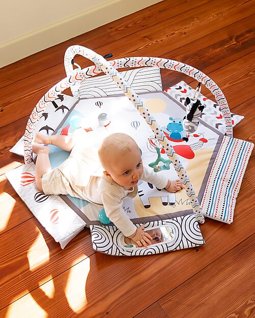 Bo Jungle 2 in 1 Palestrina Sensoriale e Piscina di Palline - Midnight Expedition - Multiattività Palestrine