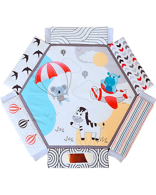 Bo Jungle 2 in 1 Palestrina Sensoriale e Piscina di Palline - Midnight Expedition - Multiattività Palestrine