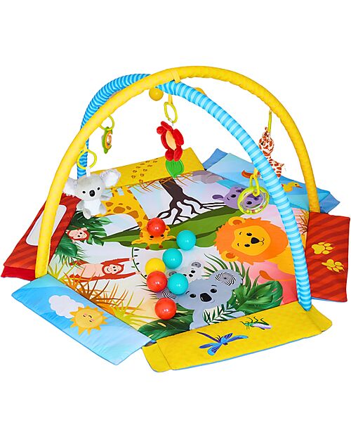 Bo Jungle 2 in 1 Palestrina Sensoriale e Piscina di Palline - Palenquo - Multiattività Palestrine