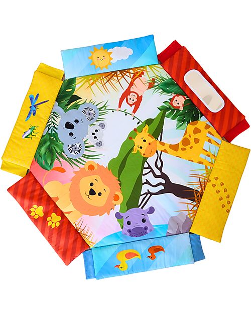 Bo Jungle 2 in 1 Palestrina Sensoriale e Piscina di Palline - Palenquo - Multiattività Palestrine