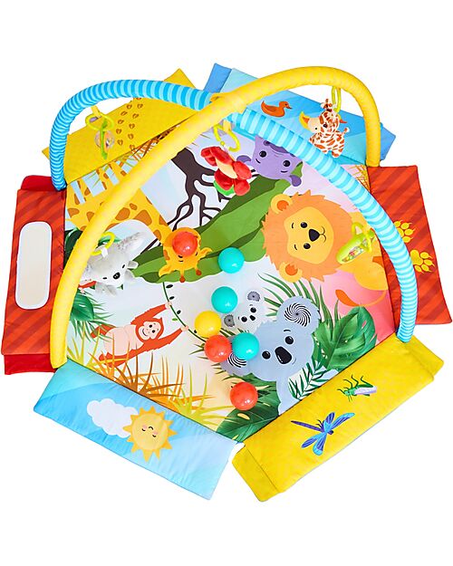 Bo Jungle 2 in 1 Palestrina Sensoriale e Piscina di Palline - Palenquo - Multiattività Palestrine