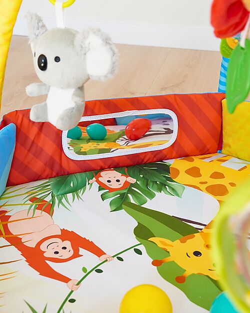 Bo Jungle 2 in 1 Palestrina Sensoriale e Piscina di Palline - Palenquo - Multiattività Palestrine