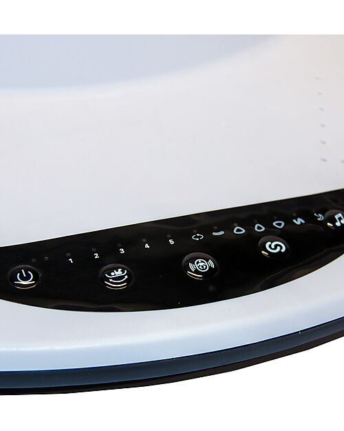 Bo Jungle 2 in 1 Sdraietta e Dondolo - Pure White - Con Giochi e Melodie Sdraiette_