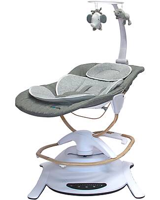 Bo Jungle 2 in 1 Sdraietta e Dondolo - Pure White - Con Giochi e Melodie Sdraiette_