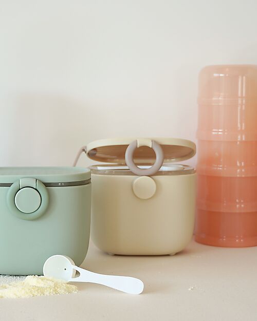 Bo Jungle Contenitore per Latte in Polvere o Snack - Dune - Con Misurino Contenitori per Alimenti