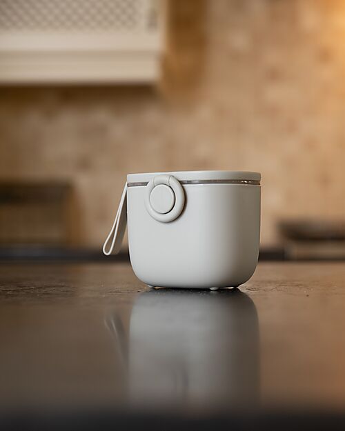 Bo Jungle Contenitore per Latte in Polvere o Snack - Grey - Con Misurino Contenitori per Alimenti